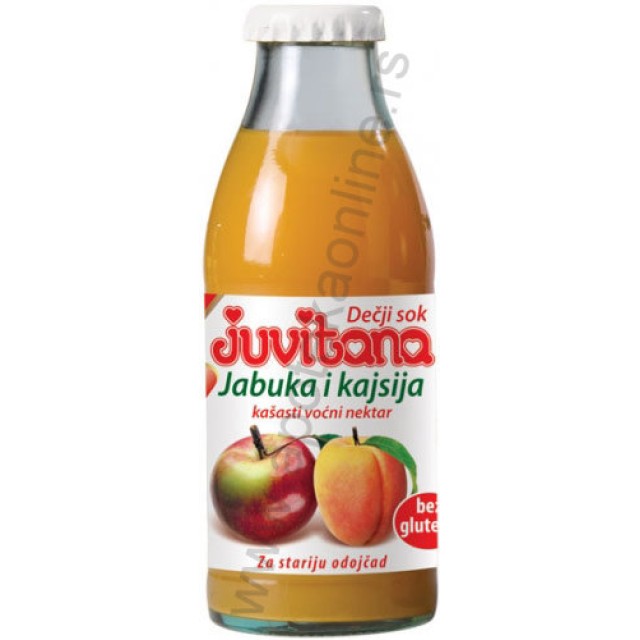 JUVITANA SOKIC OD JABUKE I KAJSIJE 125ml - Online Apoteka JUVITANA SOKIC OD JABUKE I KAJSIJE 125ml